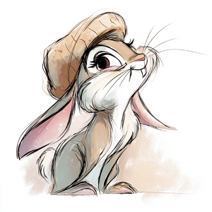 Bunny In Beret Vinyl Car Decal Sticker – Waterproof & UV-Resistant 6.826666666666667" Bunny In Beret Vinyl Car Decal Sticker – Waterproof & UV-Resistant 6.826666666666667"