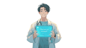 Radiologic Technologist Smiling Vinyl Car Decal Sticker – Waterproof & UV-Resistant 2.72"