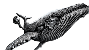 Diver And Whale V4 Vinyl Car Decal Sticker – Waterproof & UV-Resistant 5.4