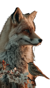 Fox In Blossom Vinyl Car Decal Sticker – Waterproof & UV-Resistant 4.8533333333333335" Fox In Blossom Vinyl Car Decal Sticker – Waterproof & UV-Resistant 4.8533333333333335"