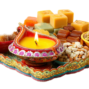 Indian Sweets Tray Vinyl Car Decal Sticker – Waterproof & UV-Resistant 6.826666666666667"