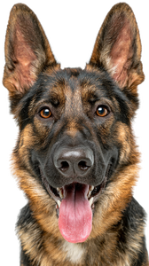 German Shepherd Portrait V5 Vinyl Car Decal Sticker – Waterproof & UV-Resistant 9.706666666666667"