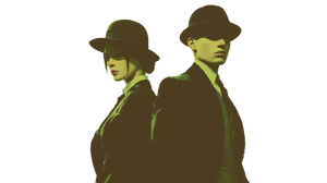 1920S Fashionable Duo Vinyl Car Decal Sticker – Waterproof & UV-Resistant 2.72"