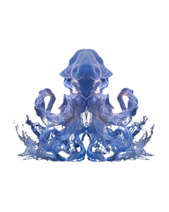 Inkblot Sea Monster Vinyl Car Decal Sticker – Waterproof & UV-Resistant 4.0"