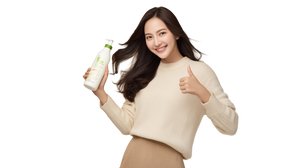 Cheerful Woman With Shampoo Vinyl Car Decal Sticker – Waterproof & UV-Resistant 5.4
