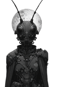 Alien Insect Commander Vinyl Car Decal Sticker – Waterproof & UV-Resistant 8.96"