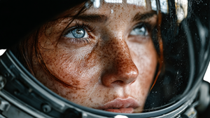 Astronaut Portrait V7 Vinyl Car Decal Sticker – Waterproof & UV-Resistant 5.4