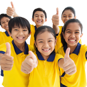 Happy Diverse Students Vinyl Car Decal Sticker – Waterproof & UV-Resistant 6.826666666666667"