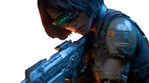 Futuristic Female Soldier Vinyl Car Decal Sticker – Waterproof & UV-Resistant 5.4