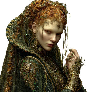 Emerald Medieval Beauty Vinyl Car Decal Sticker – Waterproof & UV-Resistant 6.826666666666667"