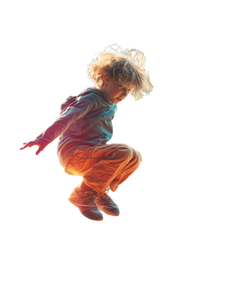 Joyful Jumping Child V2 Vinyl Car Decal Sticker – Waterproof & UV-Resistant 8.213333333333333"