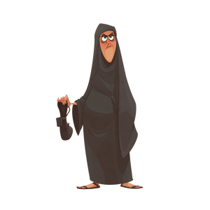 Angry Arab Mother Vinyl Car Decal Sticker – Waterproof & UV-Resistant 6.826666666666667"