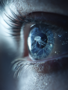 Jellyfish Eye Vinyl Car Decal Sticker – Waterproof & UV-Resistant 8.213333333333333"