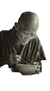 Elderly Asian Meal Vinyl Car Decal Sticker – Waterproof & UV-Resistant 9.706666666666667"