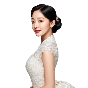 Beautiful Korean Bride Vinyl Car Decal Sticker – Waterproof & UV-Resistant 6.826666666666667"