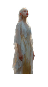 Celestial Maiden V3 Vinyl Car Decal Sticker – Waterproof & UV-Resistant 4.8533333333333335"