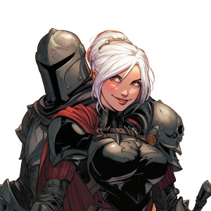 White-Haired Knight V4 Vinyl Car Decal Sticker – Waterproof & UV-Resistant 3.4133333333333336"