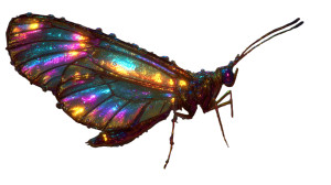 Metallic Rainbow Butterfly Vinyl Car Decal Sticker – Waterproof & UV-Resistant 5.4