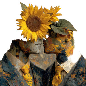 Sunflower Pair V2 Vinyl Car Decal Sticker – Waterproof & UV-Resistant 3.4133333333333336"