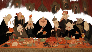 Aristocratic Seafood Feast Vinyl Car Decal Sticker – Waterproof & UV-Resistant 5.4