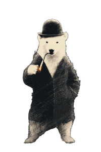 Sherlock Bear Vinyl Car Decal Sticker – Waterproof & UV-Resistant 8.96"