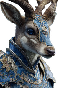 Warrior Deer Vinyl Car Decal Sticker – Waterproof & UV-Resistant 4.4