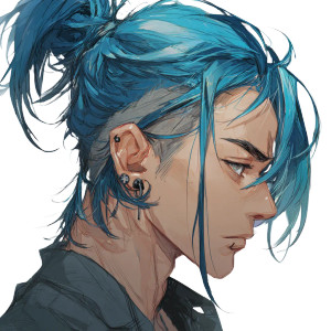 Anime Man Blue Hair Vinyl Car Decal Sticker – Waterproof & UV-Resistant 3.4133333333333336" Anime Man Blue Hair Vinyl Car Decal Sticker – Waterproof & UV-Resistant 3.4133333333333336"