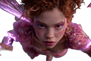 Fierce Futuristic Fairy Vinyl Car Decal Sticker – Waterproof & UV-Resistant 5.97333333333333