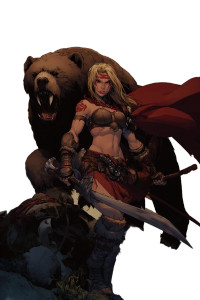 Barbarian And Bear V2 Vinyl Car Decal Sticker – Waterproof & UV-Resistant 4.4