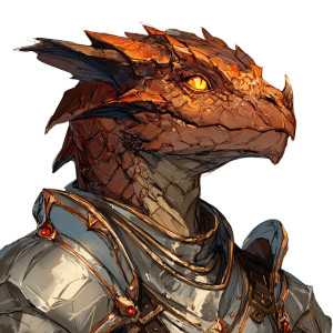 Copper Dragonborn Guard V2 Vinyl Car Decal Sticker – Waterproof & UV-Resistant 3.4133333333333336"