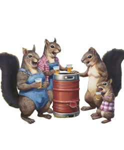 Party Squirrels Vinyl Car Decal Sticker – Waterproof & UV-Resistant 8.0" Party Squirrels Vinyl Car Decal Sticker – Waterproof & UV-Resistant 8.0"