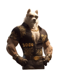 Dapper Shiba Gambler Vinyl Car Decal Sticker – Waterproof & UV-Resistant 8.0"