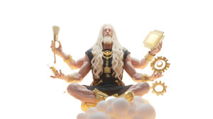 Divine Creative Figure Vinyl Car Decal Sticker – Waterproof & UV-Resistant 5.4