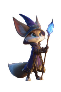 Fox Sorceress Vinyl Car Decal Sticker – Waterproof & UV-Resistant 4.4