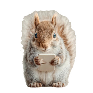 Reading Squirrel Vinyl Car Decal Sticker – Waterproof & UV-Resistant 3.4133333333333336" Reading Squirrel Vinyl Car Decal Sticker – Waterproof & UV-Resistant 3.4133333333333336"