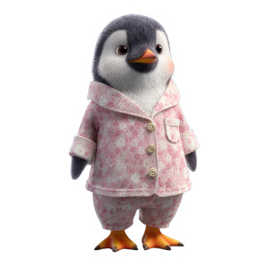 Pajama Penguin Vinyl Car Decal Sticker – Waterproof & UV-Resistant 3.4133333333333336" Pajama Penguin Vinyl Car Decal Sticker – Waterproof & UV-Resistant 3.4133333333333336"