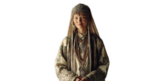 Uzbek Woman Attire Vinyl Car Decal Sticker – Waterproof & UV-Resistant 2.72"