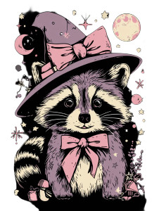 Witch Hat Raccoon V2 Vinyl Car Decal Sticker – Waterproof & UV-Resistant 8.213333333333333" Witch Hat Raccoon V2 Vinyl Car Decal Sticker – Waterproof & UV-Resistant 8.213333333333333"