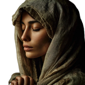 Devout Muslim Woman Vinyl Car Decal Sticker – Waterproof & UV-Resistant 3.4133333333333336"