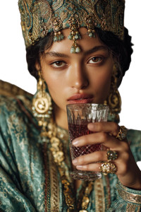 Elegant Uzbek Woman Vinyl Car Decal Sticker – Waterproof & UV-Resistant 8.96"