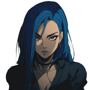 Blue-Haired Supervillain Vinyl Car Decal Sticker – Waterproof & UV-Resistant 3.4133333333333336" Blue-Haired Supervillain Vinyl Car Decal Sticker – Waterproof & UV-Resistant 3.4133333333333336"