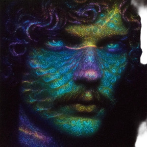 Psychedelic Anatolian Man Vinyl Car Decal Sticker – Waterproof & UV-Resistant 6.826666666666667"