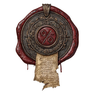 Red Wax Seal V3 Vinyl Car Decal Sticker – Waterproof & UV-Resistant 3.4133333333333336"