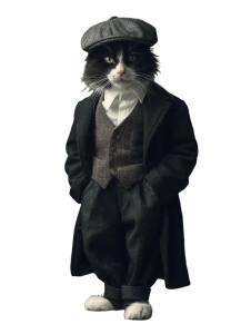 Peaky Blinders Cat Vinyl Car Decal Sticker – Waterproof & UV-Resistant 8.213333333333333" Peaky Blinders Cat Vinyl Car Decal Sticker – Waterproof & UV-Resistant 8.213333333333333"