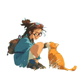 Girl With Cat V40 Vinyl Car Decal Sticker – Waterproof & UV-Resistant 3.4133333333333336" Girl With Cat V40 Vinyl Car Decal Sticker – Waterproof & UV-Resistant 3.4133333333333336"