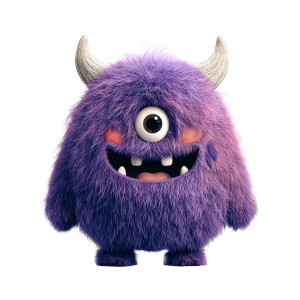 Purple Furry Monster Vinyl Car Decal Sticker – Waterproof & UV-Resistant 3.4133333333333336" Purple Furry Monster Vinyl Car Decal Sticker – Waterproof & UV-Resistant 3.4133333333333336"