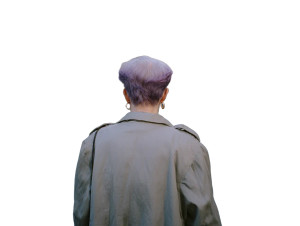 Purple-Haired Wanderer V2 Vinyl Car Decal Sticker – Waterproof & UV-Resistant 6.1866666666666665"