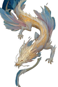 White Dragon Fantasy Vinyl Car Decal Sticker – Waterproof & UV-Resistant 4.4