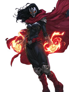 Flaming Superheroine V2 Vinyl Car Decal Sticker – Waterproof & UV-Resistant 8.213333333333333" Flaming Superheroine V2 Vinyl Car Decal Sticker – Waterproof & UV-Resistant 8.213333333333333"