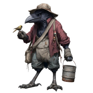 Kenku Miner Vinyl Car Decal Sticker – Waterproof & UV-Resistant 3.4133333333333336" Kenku Miner Vinyl Car Decal Sticker – Waterproof & UV-Resistant 3.4133333333333336"
